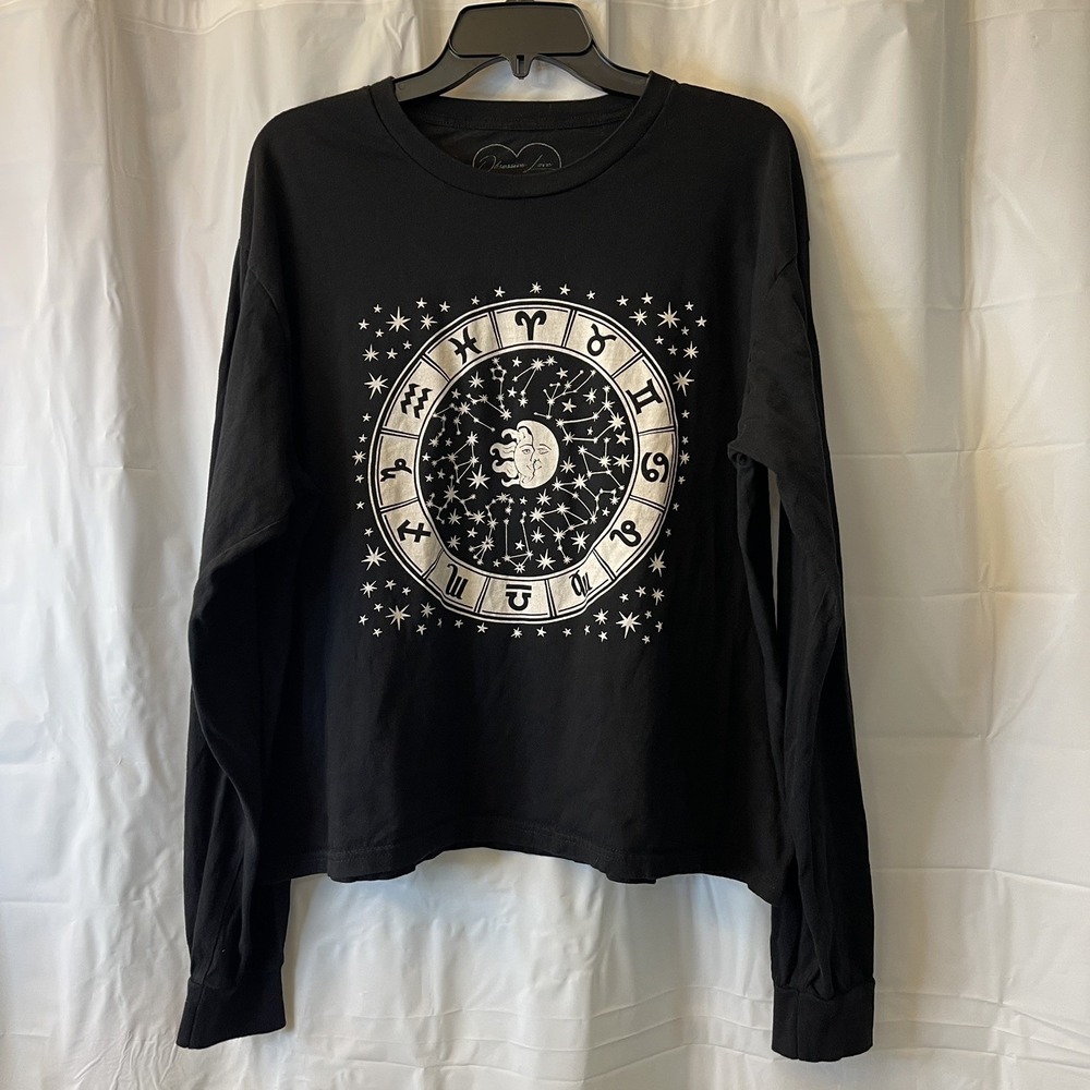 Obsessive Love To The Moon And‎ Never Back Zodiac  Long Sleeve T Shirt XL